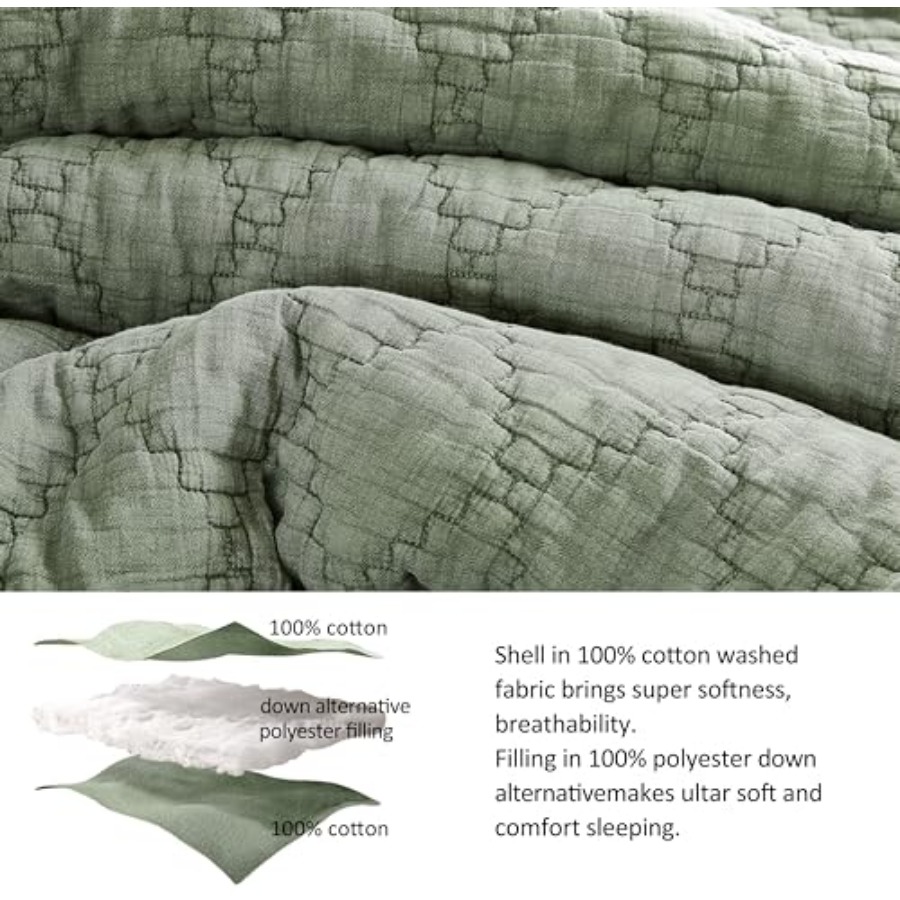 Größenangepasstes Quilt-Set mi – Muslin Cotton Bedspread Bewertung und Preis