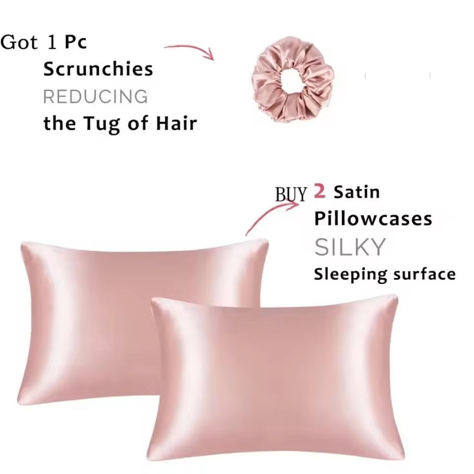 Kuup 1 stücke Kissenbezug Kiss – Satin Silk Pillowcase Hair Skin Bewertung und Preis