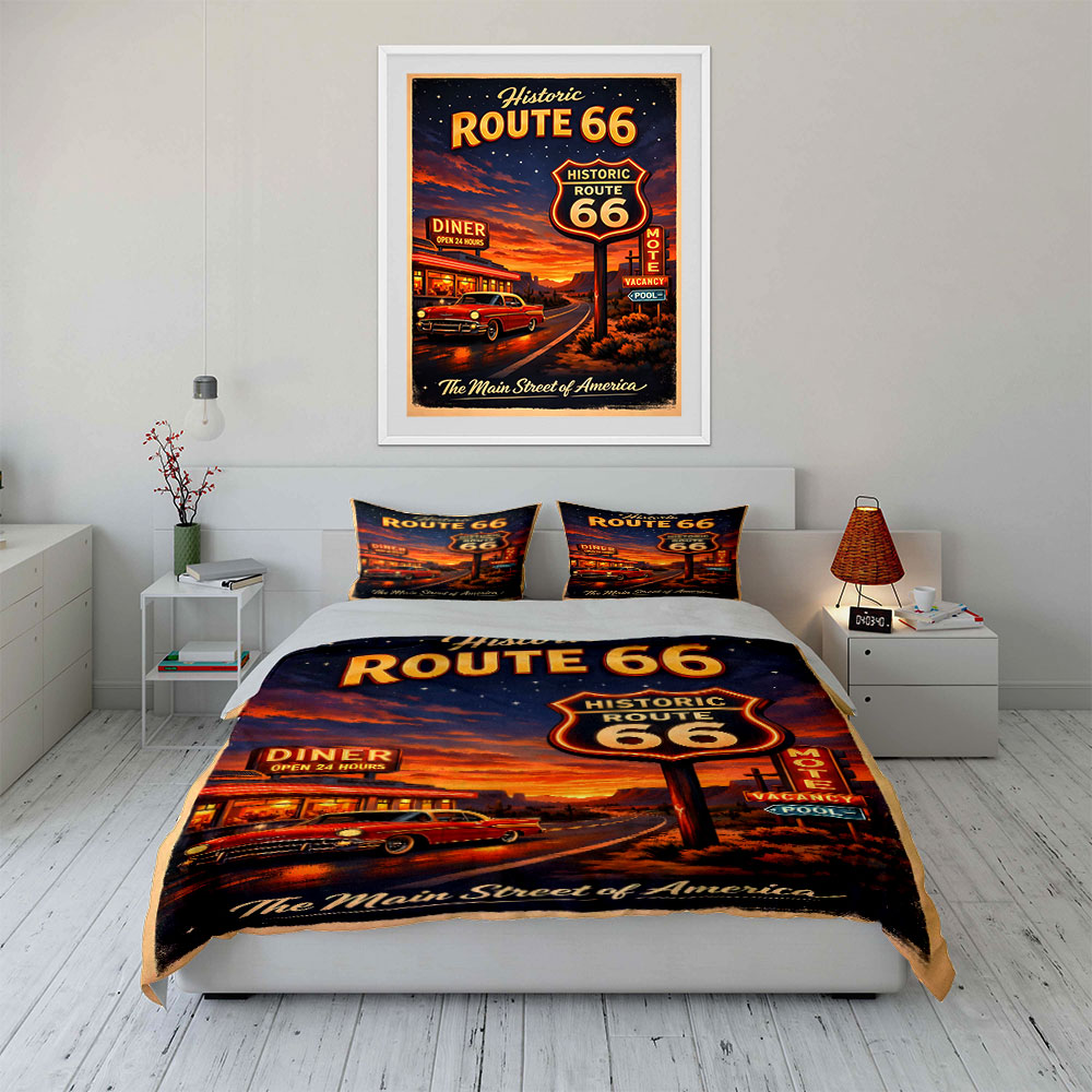 Nostalgische Nacht auf Route 6 – Duvet Cover Sets With Zipper Bewertung und Preis