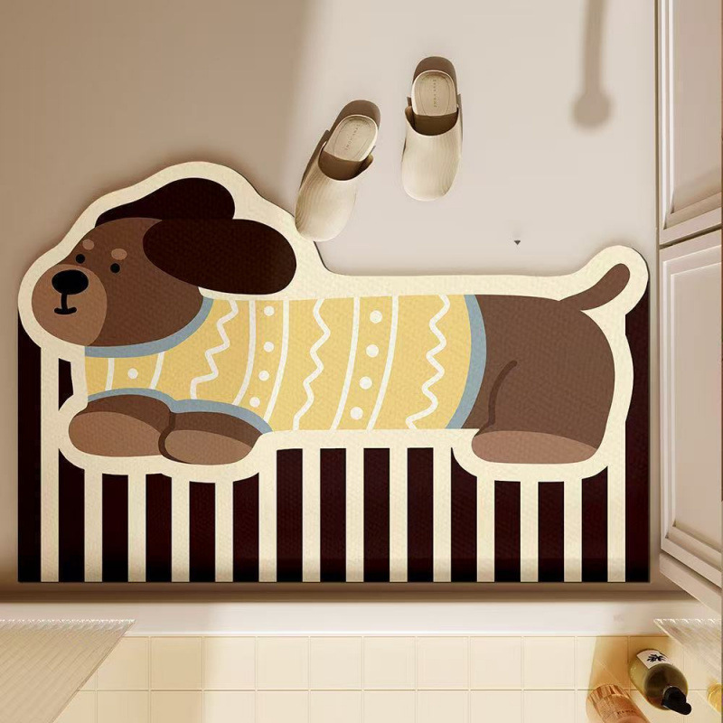 Niedliche Dackel-Badematte, sa – Quick Dry Diatomite Bath Mat Bewertung und Preis