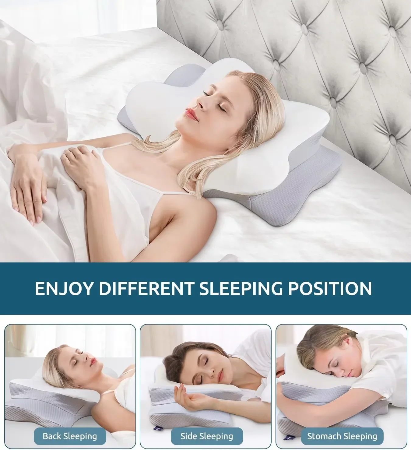 Ergonomisches orthopädisches M – Memory Foam Orthopedic Pillow Neck Pain Bewertung und Preis