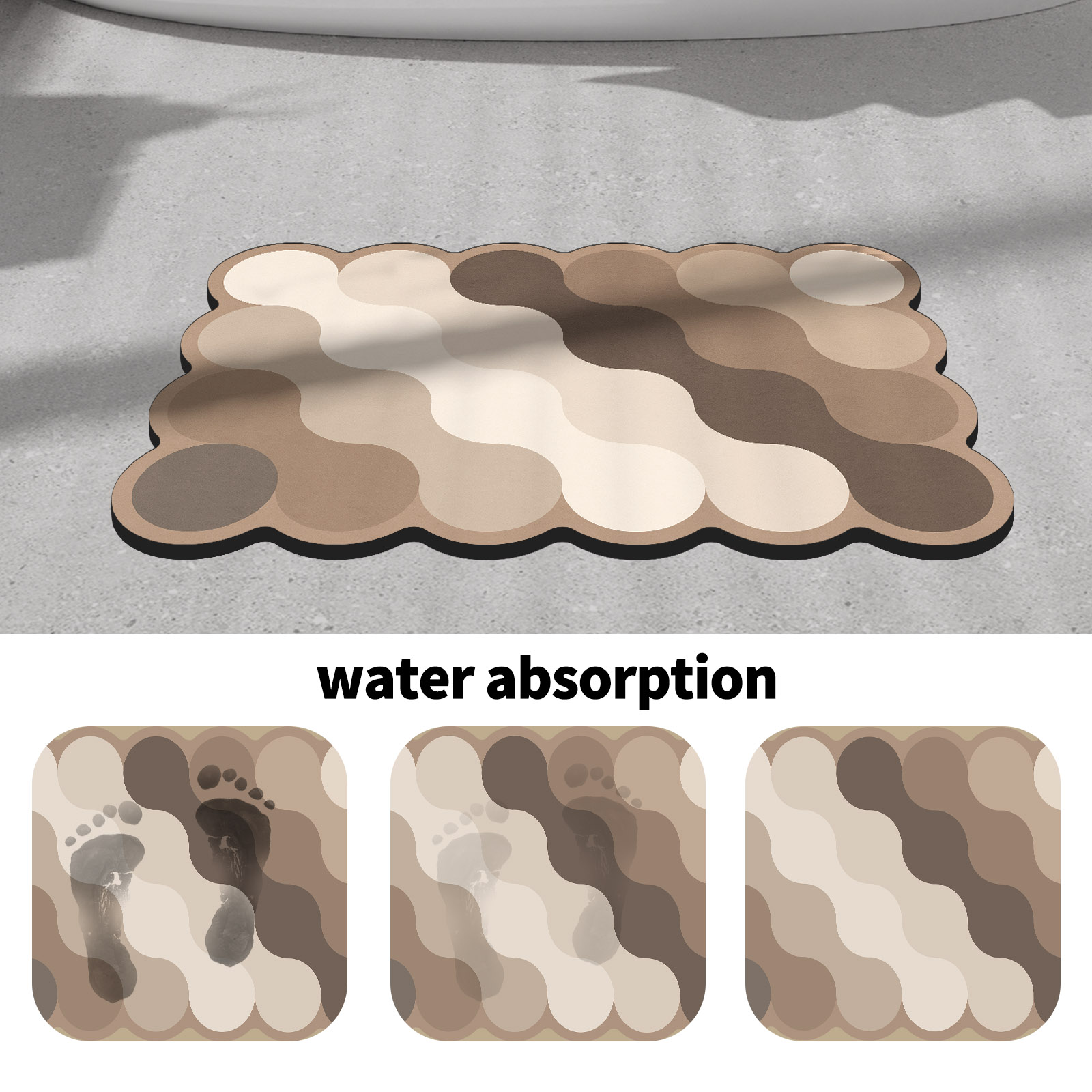 Luxus Kieselgur Badezimmer Dus – Quick Dry Diatomite Bath Mat Bewertung und Preis