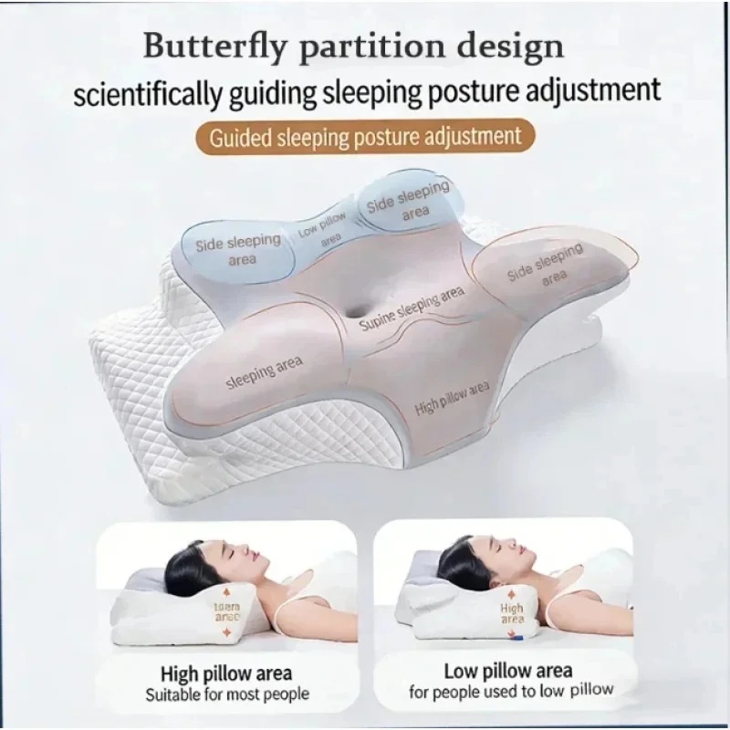 Atmungsaktives, kühlendes Nack – Memory Foam Orthopedic Pillow Neck Pain Bewertung und Preis