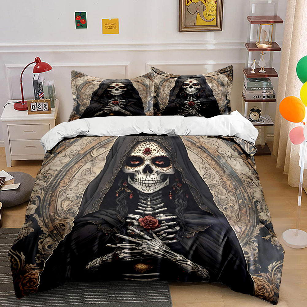 Dark Death Saint and Rose Patt – Duvet Cover Sets With Zipper Bewertung und Preis