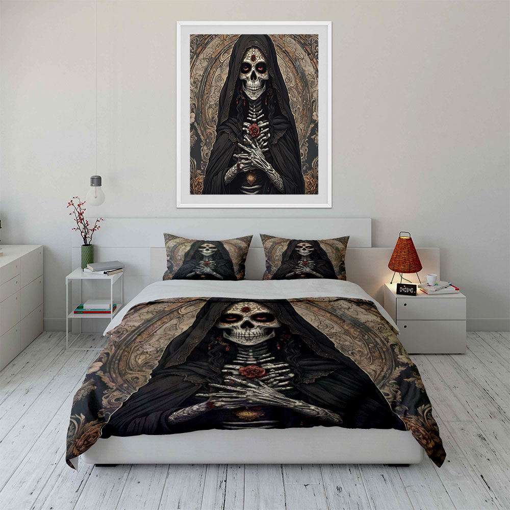 Dark Death Saint and Rose Patt – Duvet Cover Sets With Zipper Bewertung und Preis