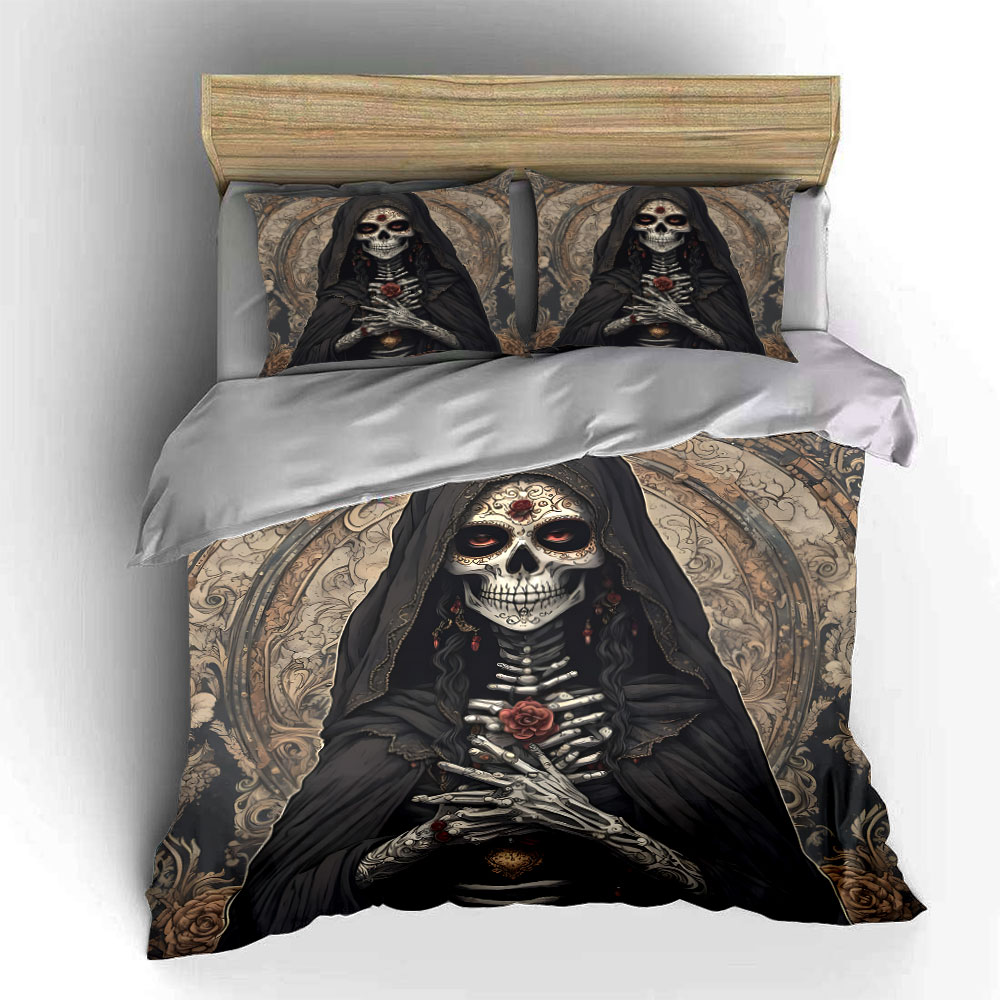 Dark Death Saint and Rose Patt – Duvet Cover Sets With Zipper Bewertung und Preis