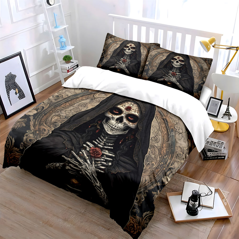 Dark Death Saint and Rose Patt – Duvet Cover Sets With Zipper Bewertung und Preis