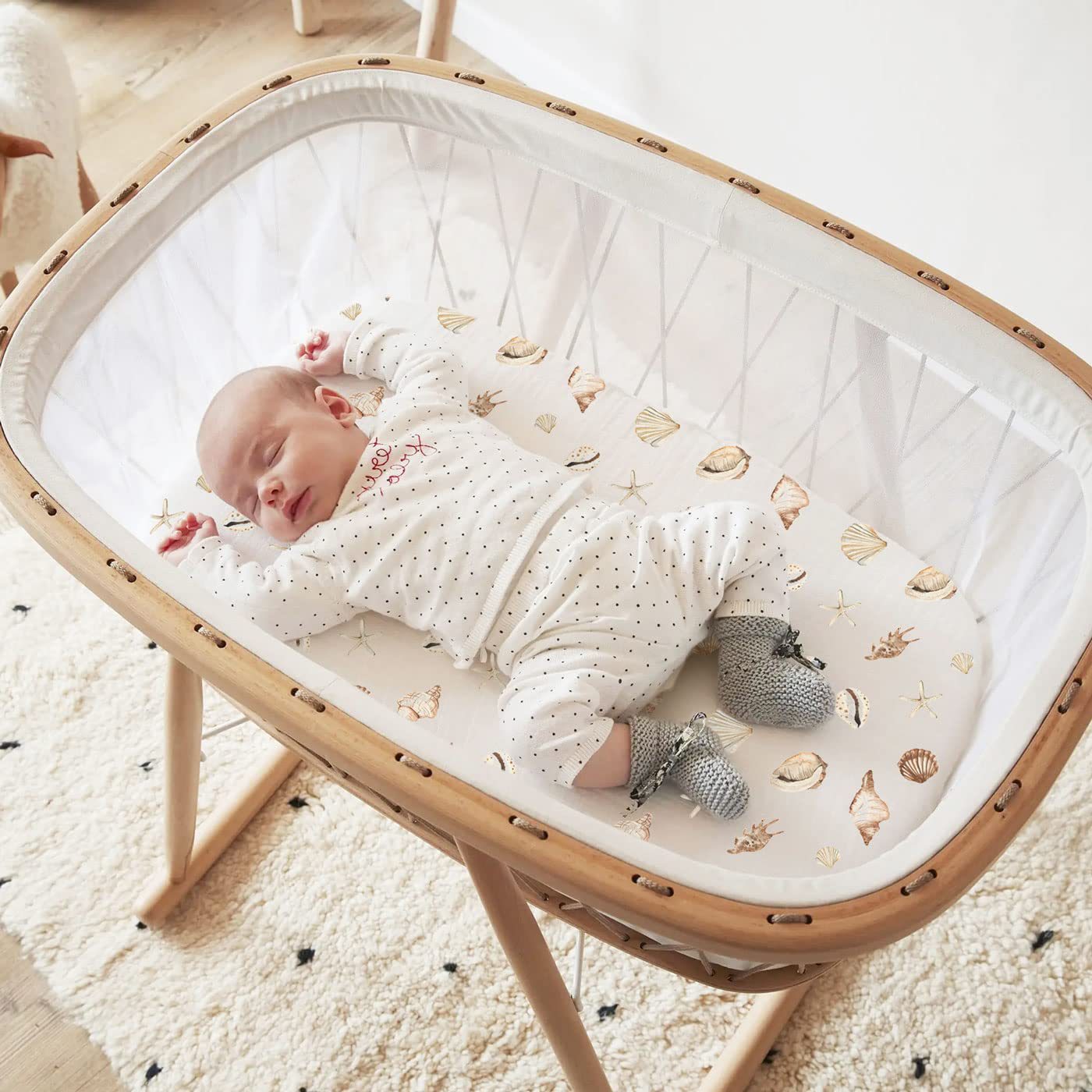 2PCS Baby Stubenwagen Blatt Mu – Muslin Cotton Bedspread Bewertung und Preis