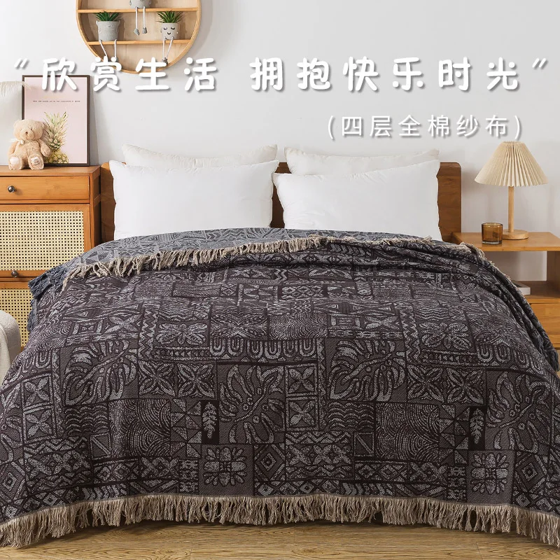 Baumwoll-Bettüberwürfe, 4-lagi – Muslin Cotton Bedspread Bewertung und Preis