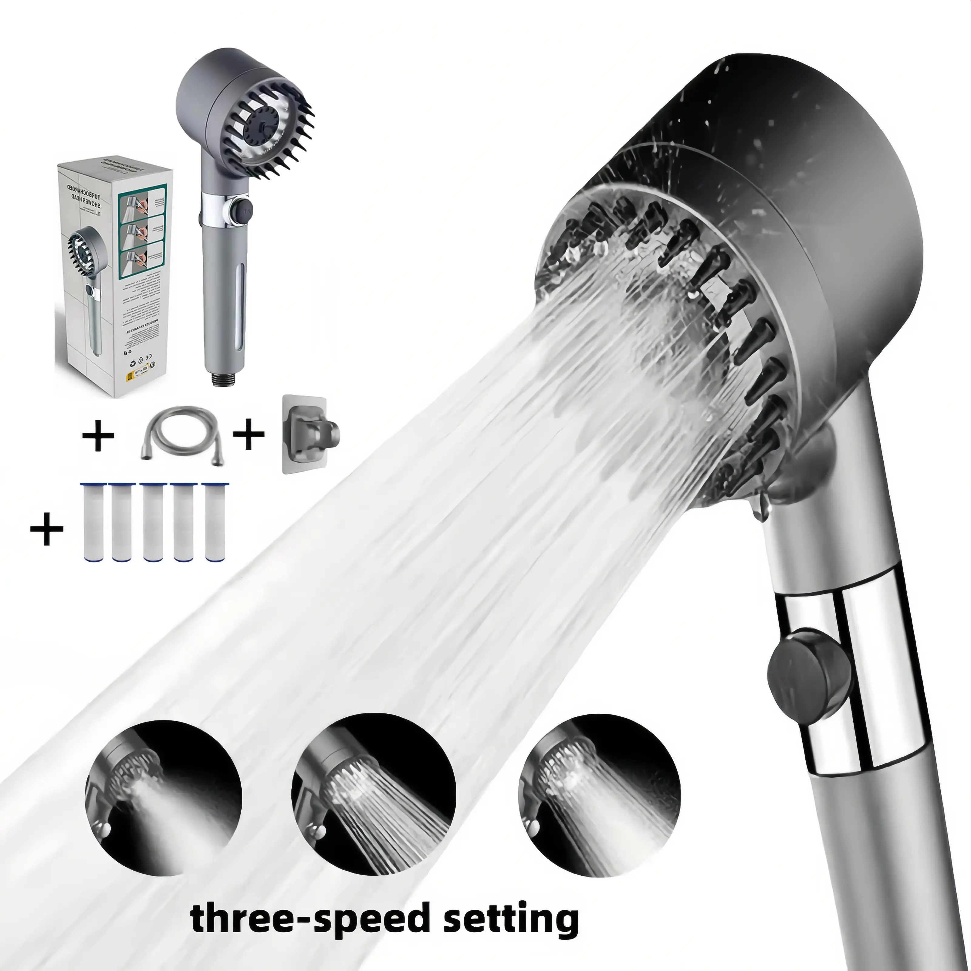 Hochdruck-Handbrause mit Filte – High Pressure Shower Head Handheld Bewertung und Preis