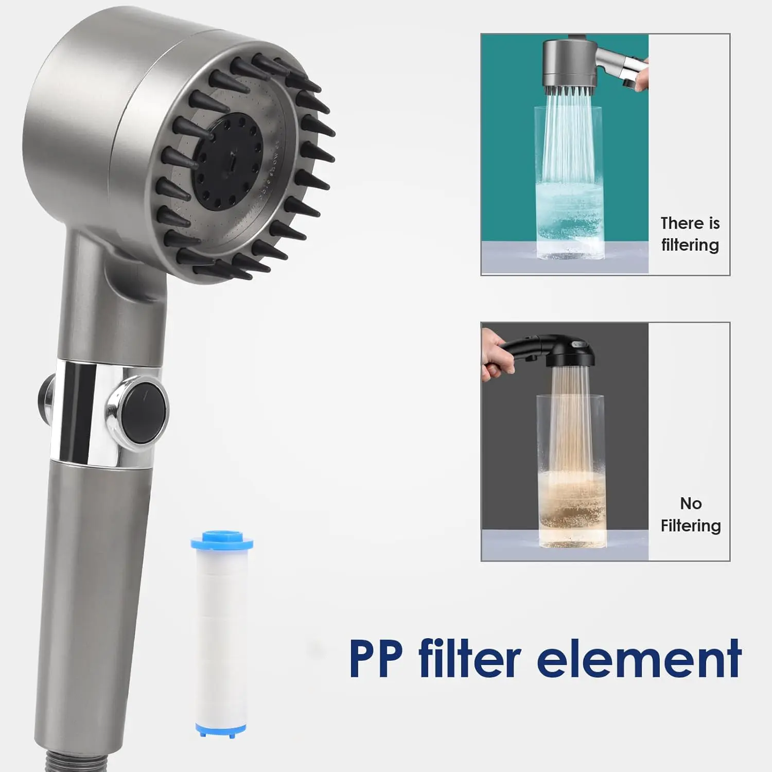 Hochdruck-Handbrause mit Filte – High Pressure Shower Head Handheld Bewertung und Preis