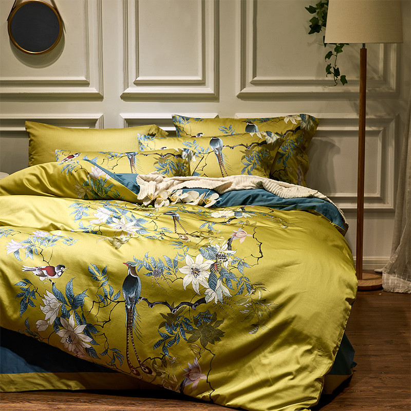 Luxus 600TC Bettwäsche Set aus – Aesthetic Floral Duvet Cover Bewertung und Preis